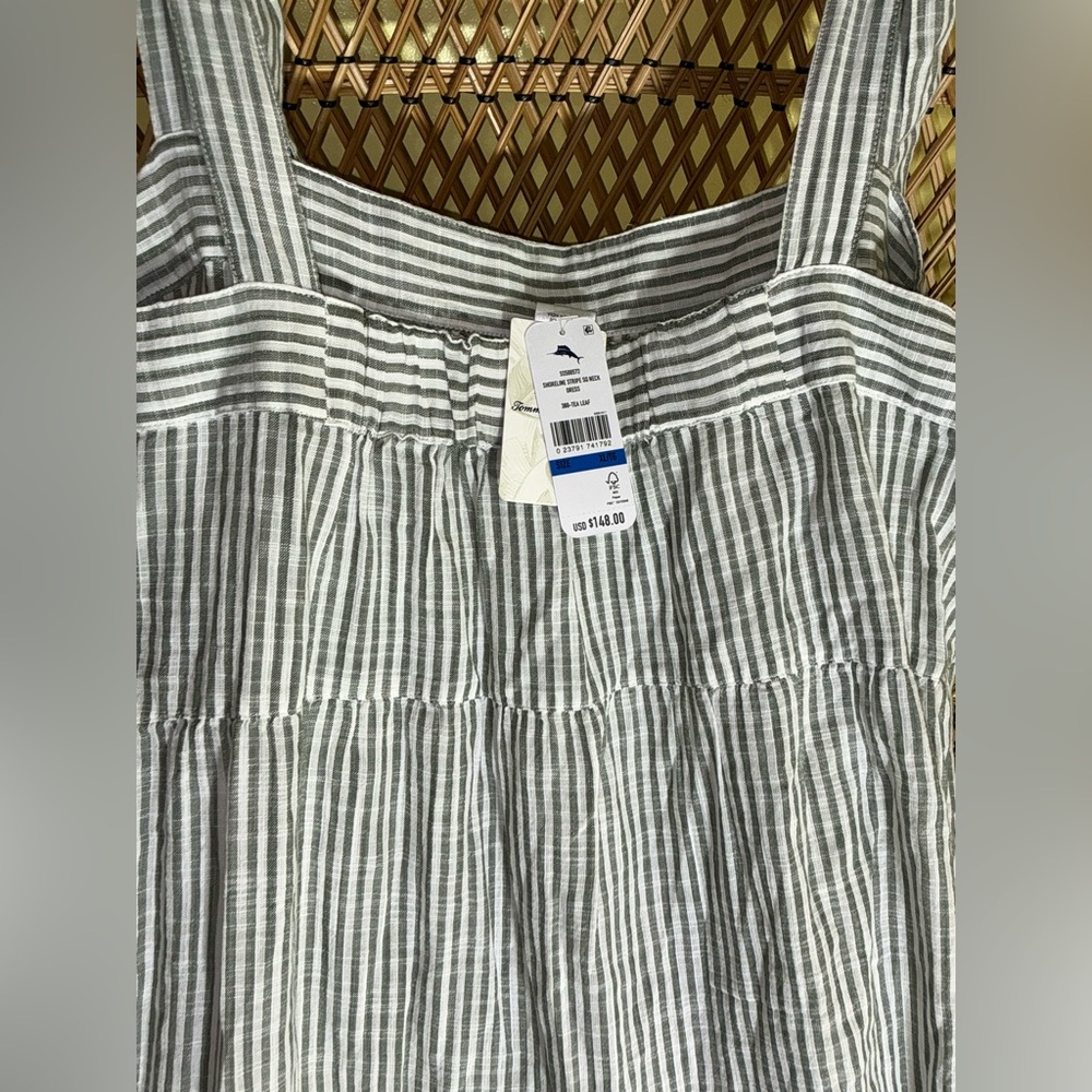 Tommy Bahama NEW WITH TAGS Shoreline Stripe Dress $148.00 Size 14 - Picture 3 of 11